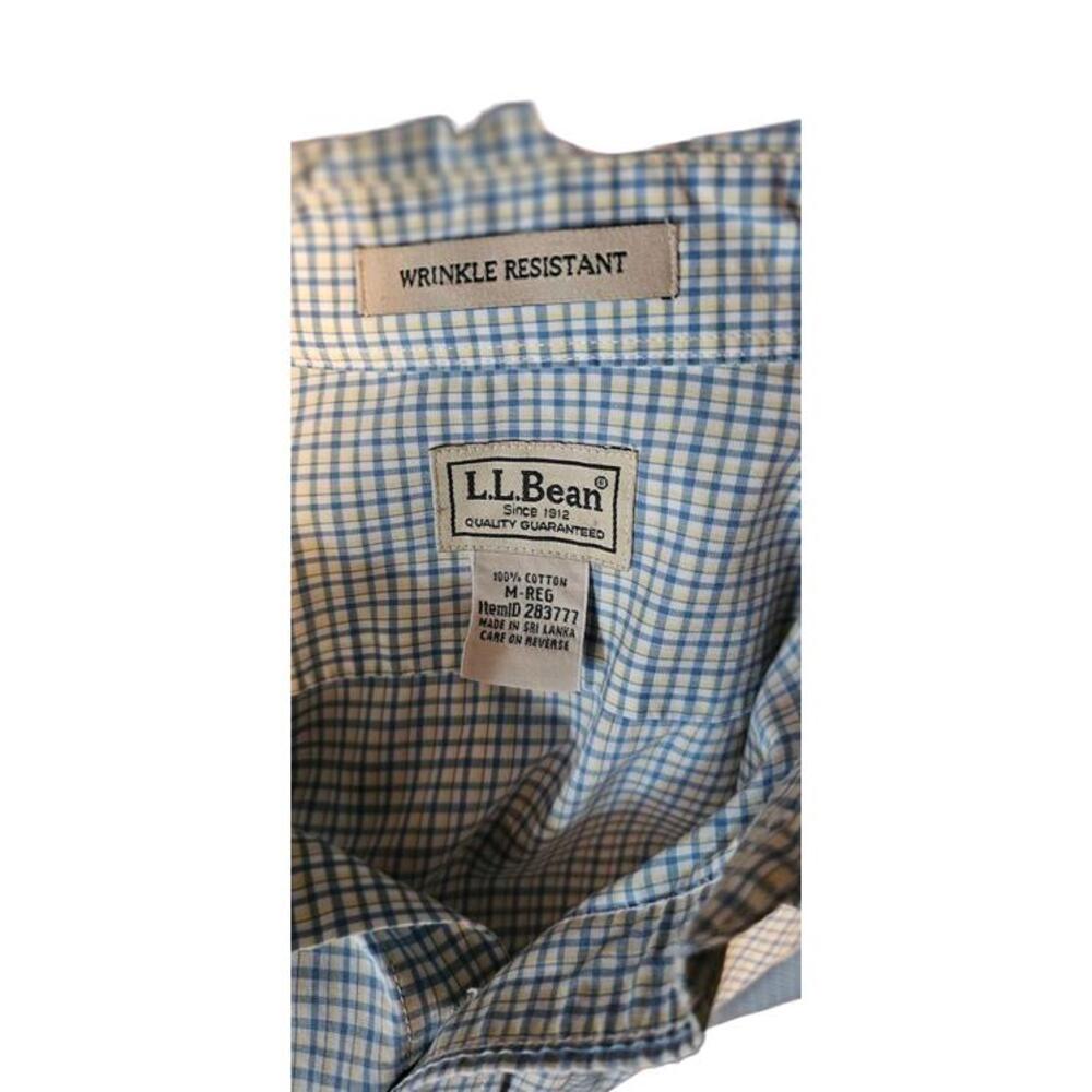 Ll Bean Wrinkle Resistant Button Down Long Sleeve… - image 3